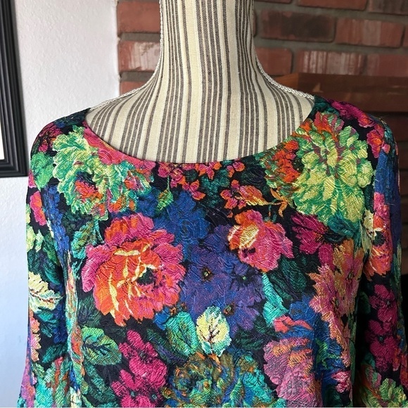 Anthropologie HD in Paris Tropicalist Floral Shift Dress Sz XS - Picture 4 of 8